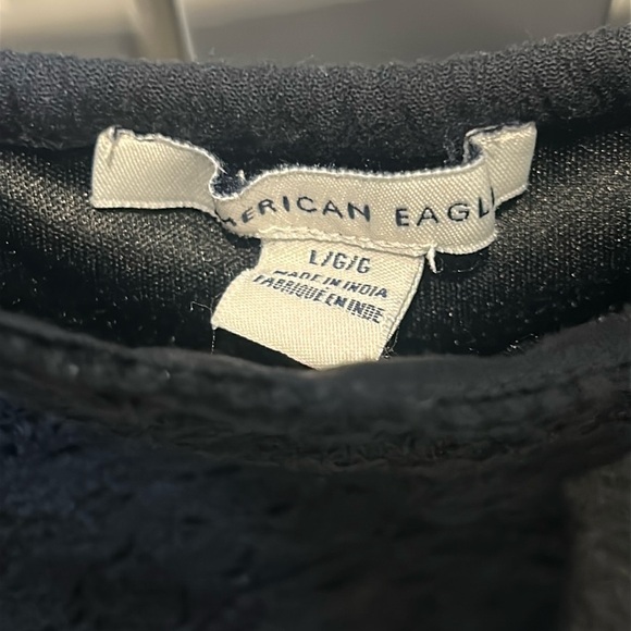 American Eagle Black Ruffled Lace Romper 
Size L - Picture 12 of 17